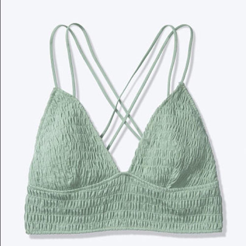 Victoria’s Secret light green smocked bralette